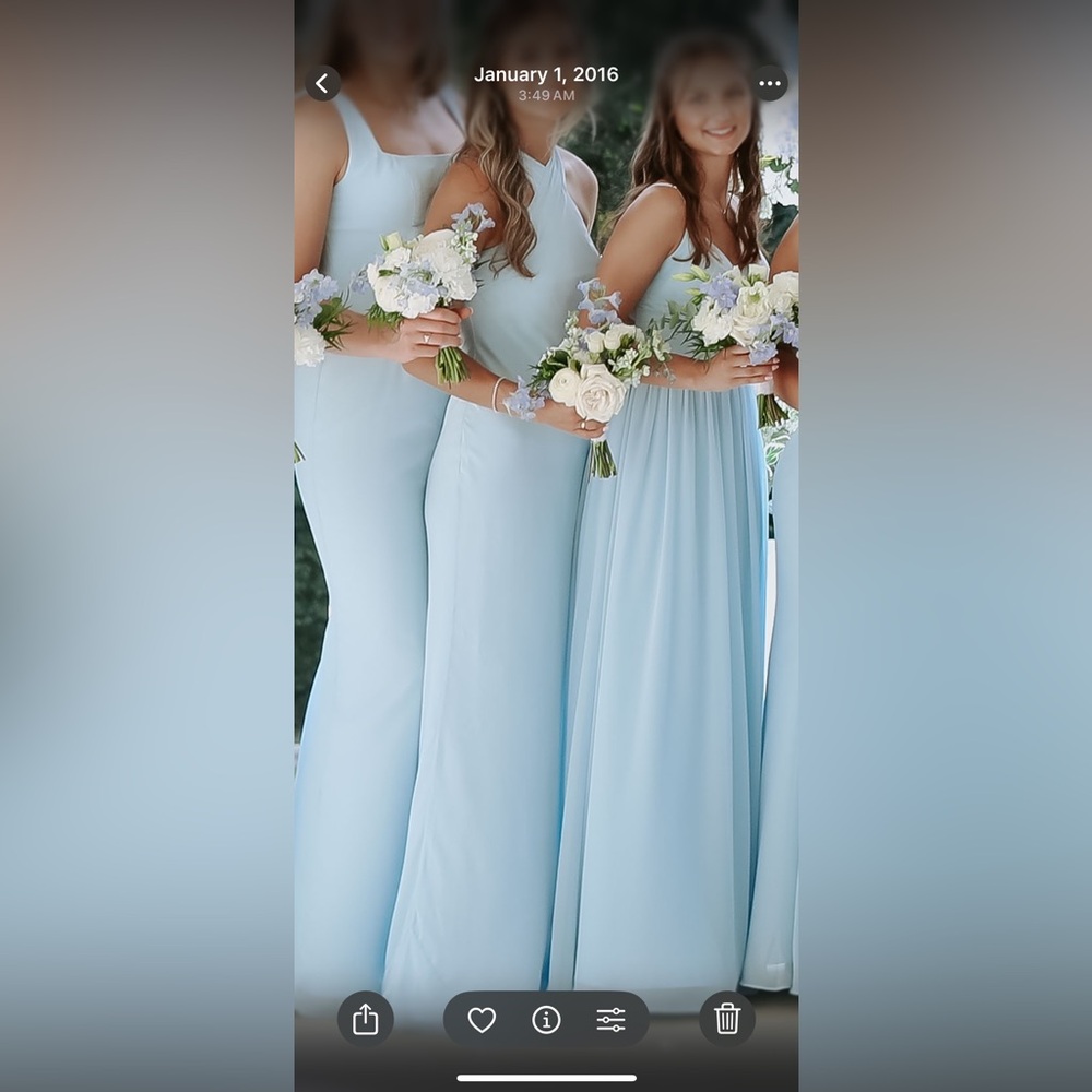 Azazie Light Blue Maxi Dress